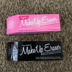 Two original makeup eraser in black and pink